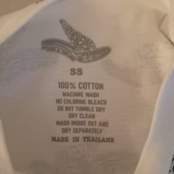 Ya.Seat.Custom Cotton Long Sleeve Tee White Motorcycle Seat Print Boy’s S EUC - Picture 4 of 14